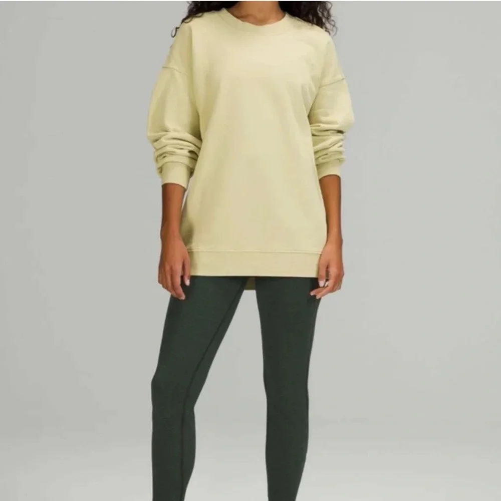 Lululemon Perfectly Oversized Crew- Dew Green
